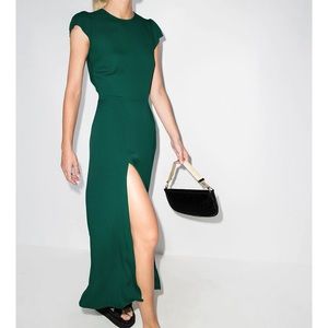 Reformation Gavin Dress in Forest Size 2